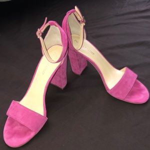 Ivanka Trump Pink Suede Heels Size 9